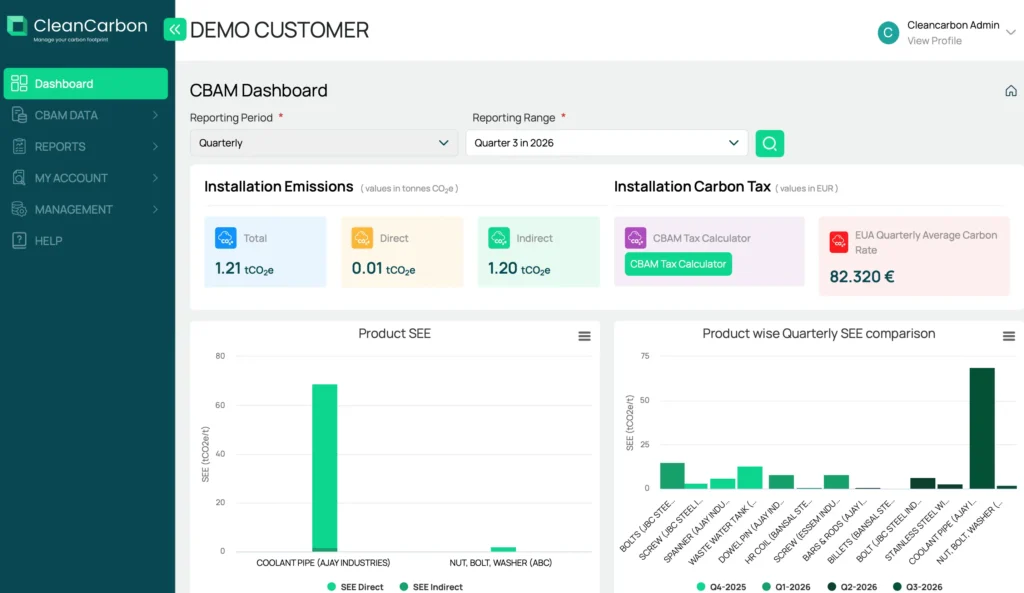 Automating CBAM Reporting for vividh wires